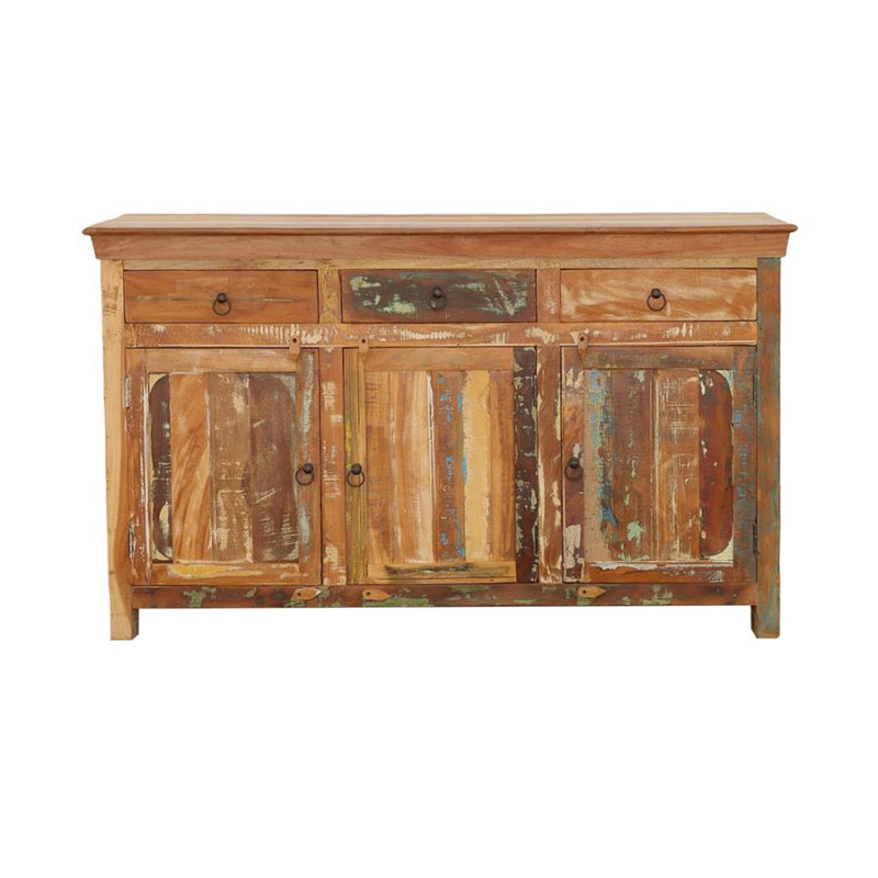 Harper 3-door Solid Reclaimed Wood Accent Cabinet Brown-zoom-