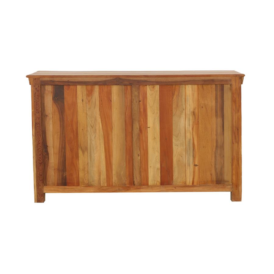 Harper 3-door Solid Reclaimed Wood Accent Cabinet Brown-6