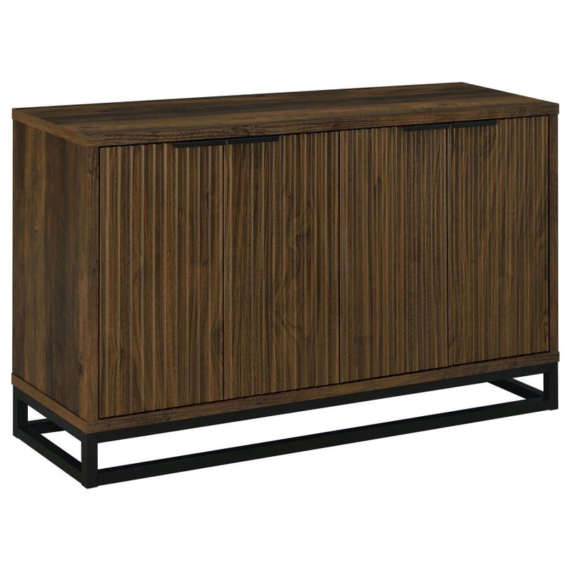 Ryatt 4-door Engineered Wood Accent Cabinet Dark Pine-zoom-