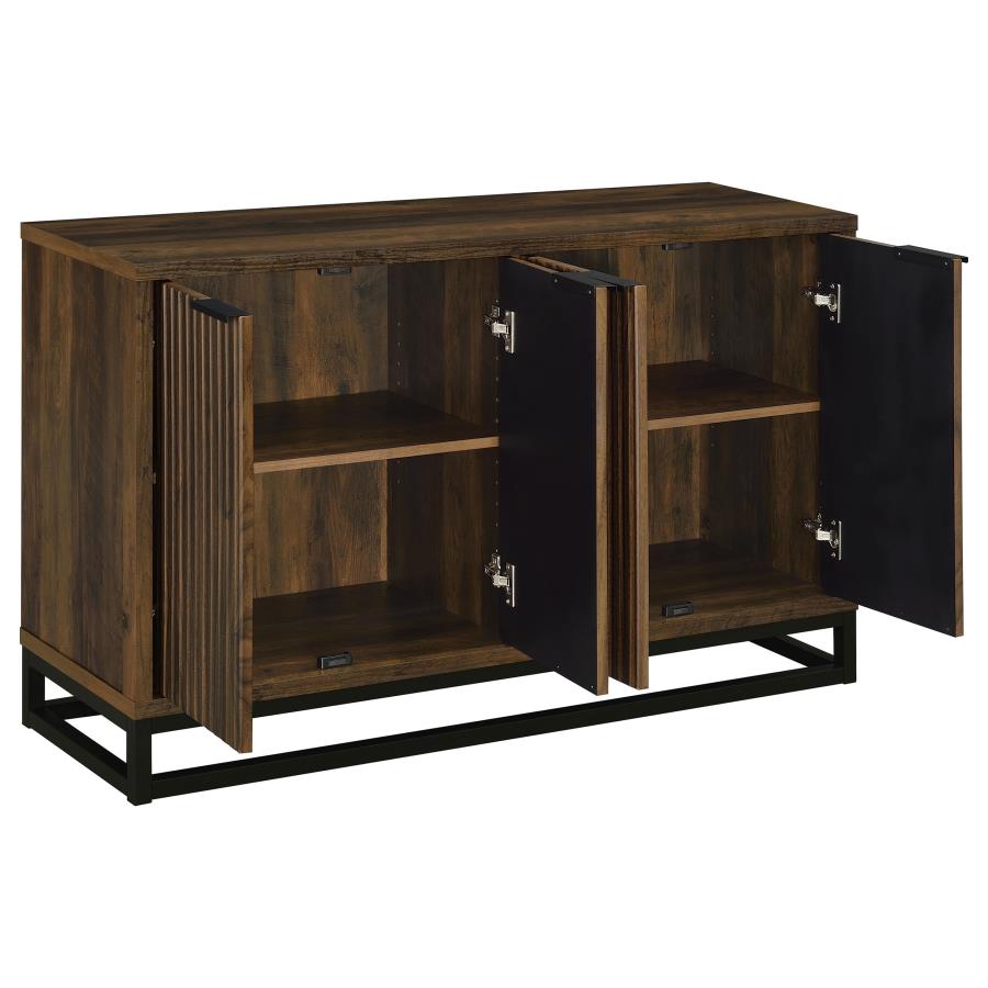 Ryatt 4-door Engineered Wood Accent Cabinet Dark Pine-zoom-3