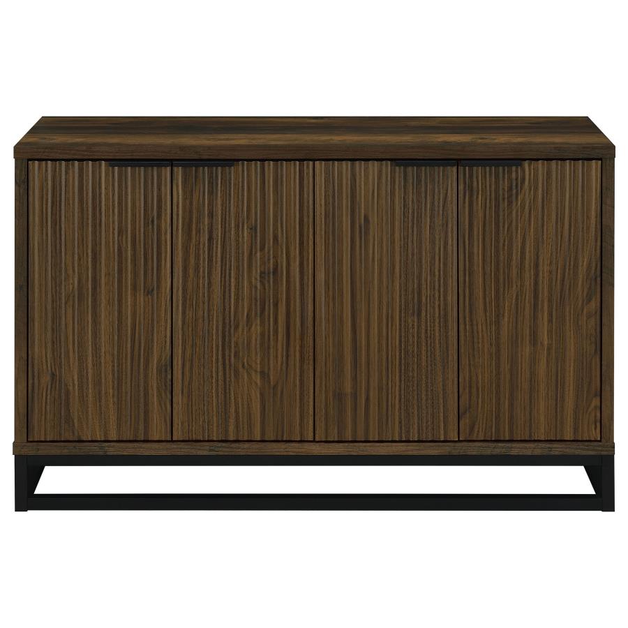 Ryatt 4-door Engineered Wood Accent Cabinet Dark Pine-4