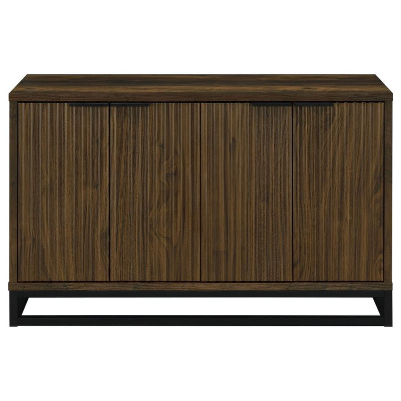 Ryatt 4-door Engineered Wood Accent Cabinet Dark Pine-zoom-