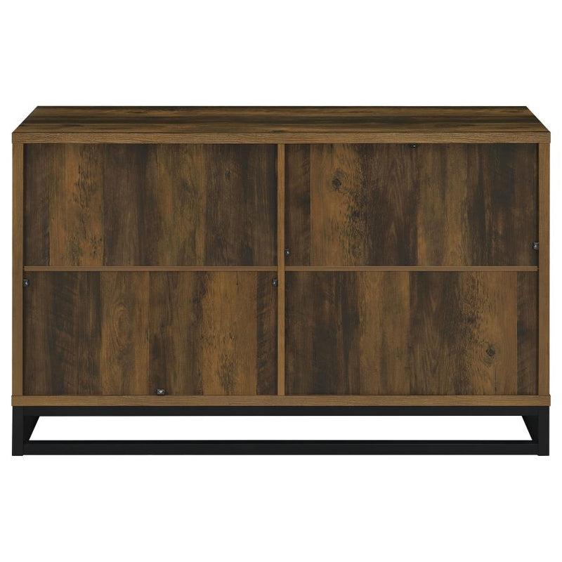 Ryatt 4-door Engineered Wood Accent Cabinet Dark Pine-zoom-