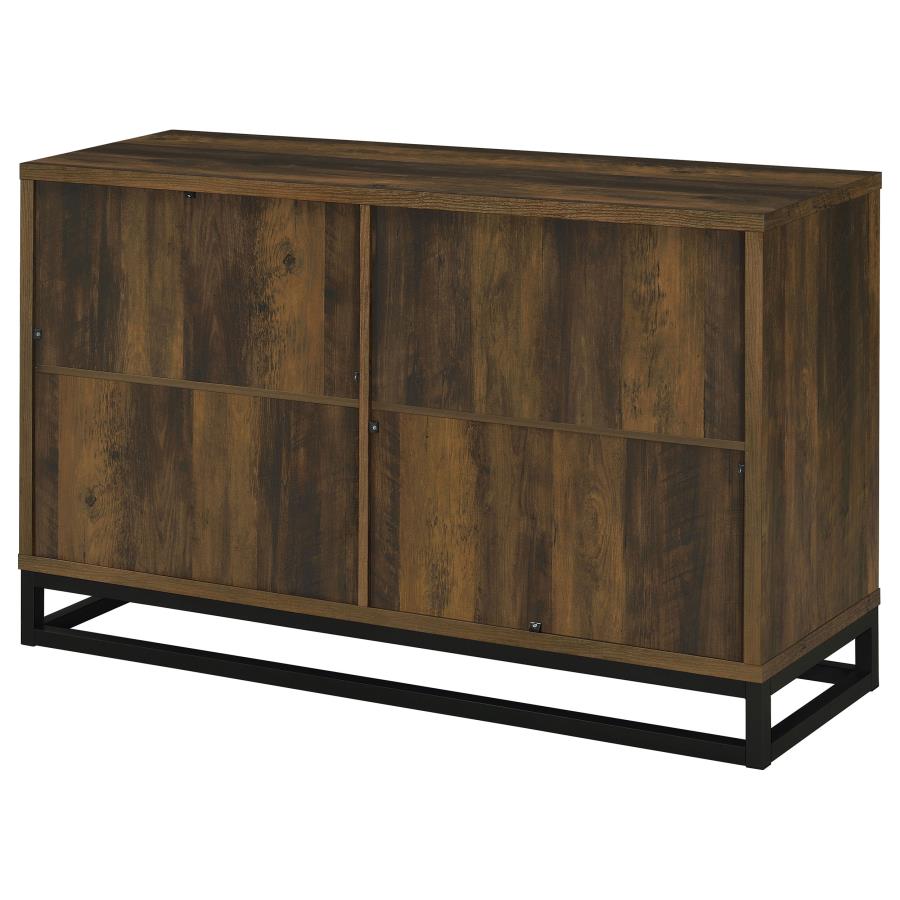 Ryatt 4-door Engineered Wood Accent Cabinet Dark Pine-zoom-9