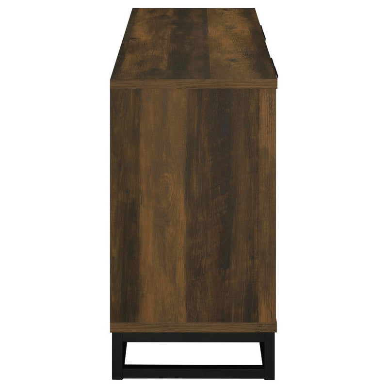Ryatt 4-door Engineered Wood Accent Cabinet Dark Pine-zoom-