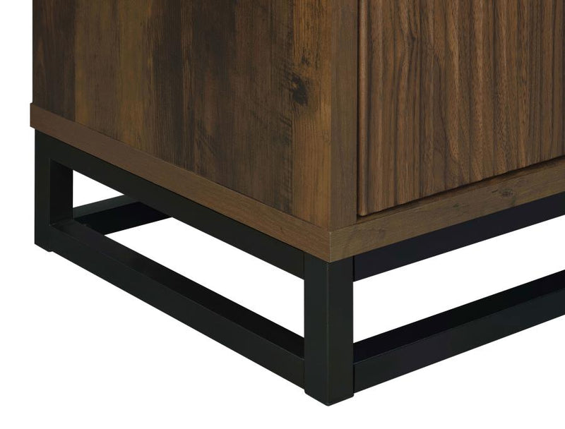 Ryatt 4-door Engineered Wood Accent Cabinet Dark Pine-zoom-