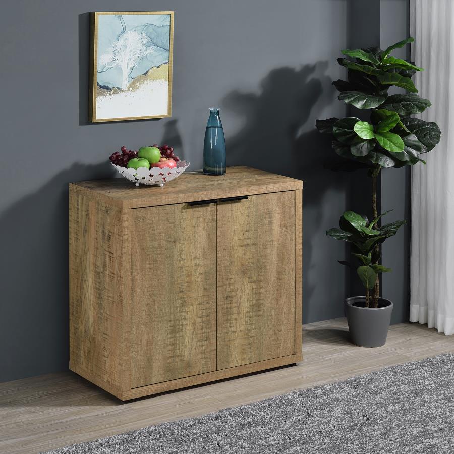 Pepita 2-door Engineered Wood Accent Cabinet Mango Brown-2
