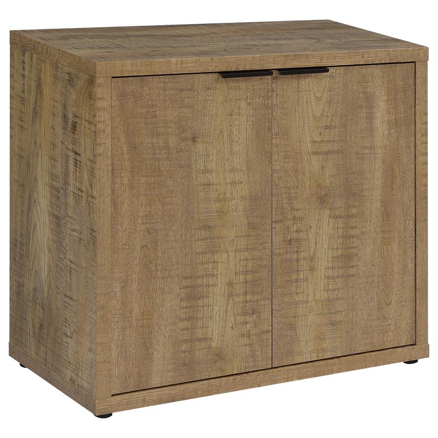 Pepita 2-door Engineered Wood Accent Cabinet Mango Brown-1