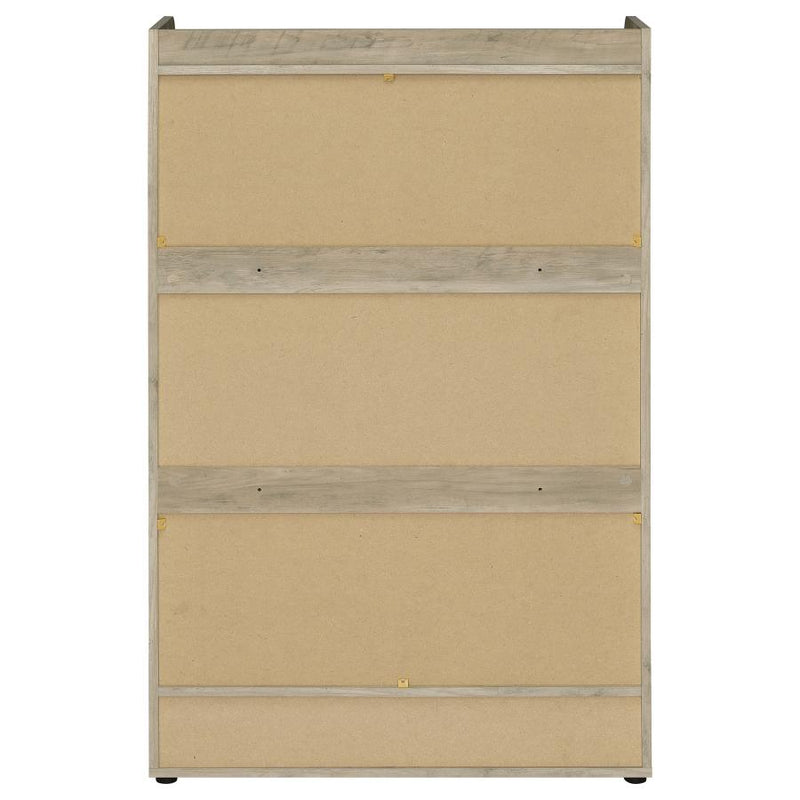 Denia 3-tier Engineered Wood Shoe Cabinet White-zoom-