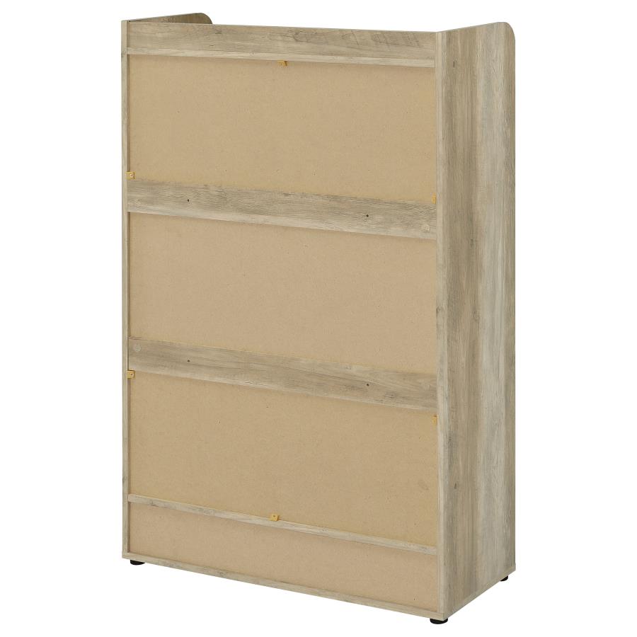 Denia 3-tier Engineered Wood Shoe Cabinet White-10