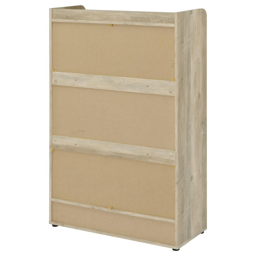 Denia 3-tier Engineered Wood Shoe Cabinet Grey-10