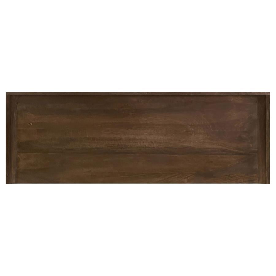 Ornelas 46-inch Console Table with Slatted Shelf Mango Brown-zoom-10