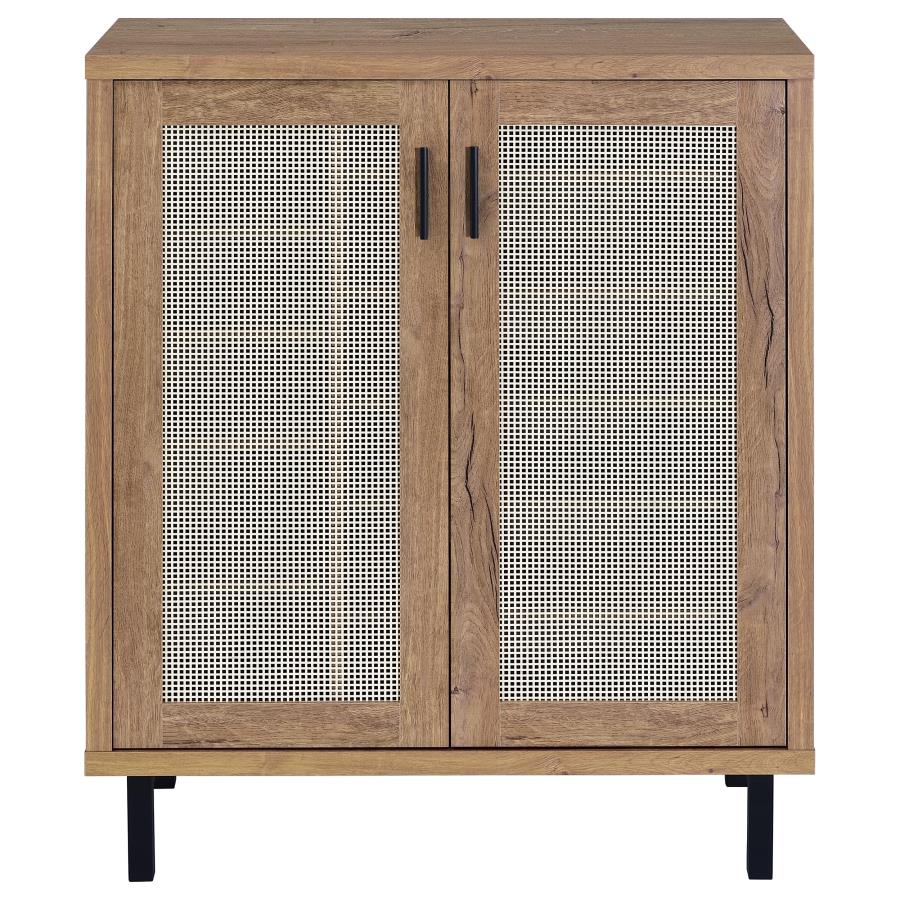 Teller 2-door Shoe Storage Cabinet Natural Oak-zoom-4