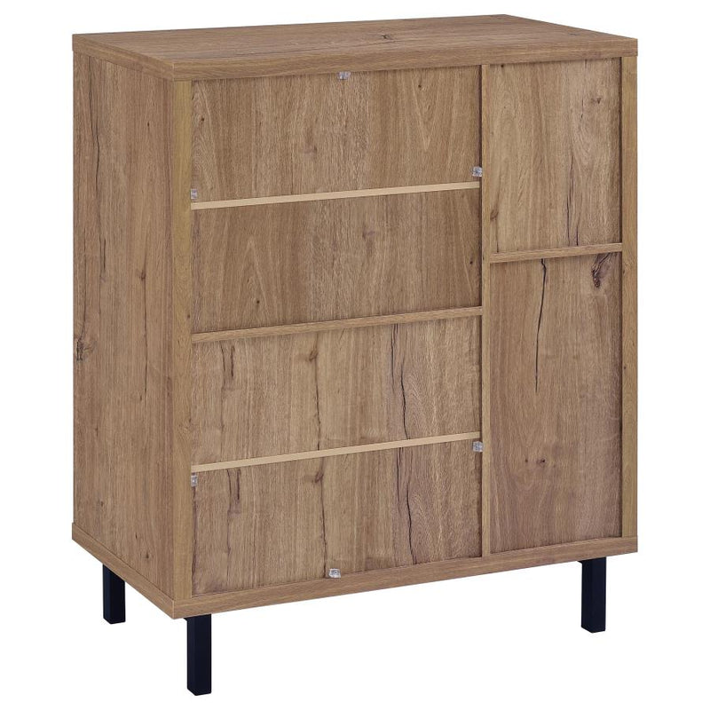 Teller 2-door Shoe Storage Cabinet Natural Oak-zoom-