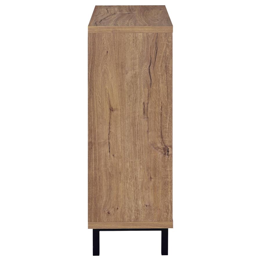 Teller 2-door Shoe Storage Cabinet Natural Oak-zoom-9