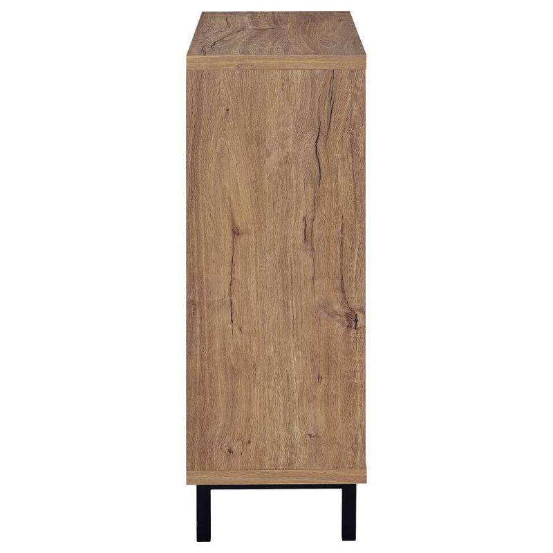 Teller 2-door Shoe Storage Cabinet Natural Oak-zoom-