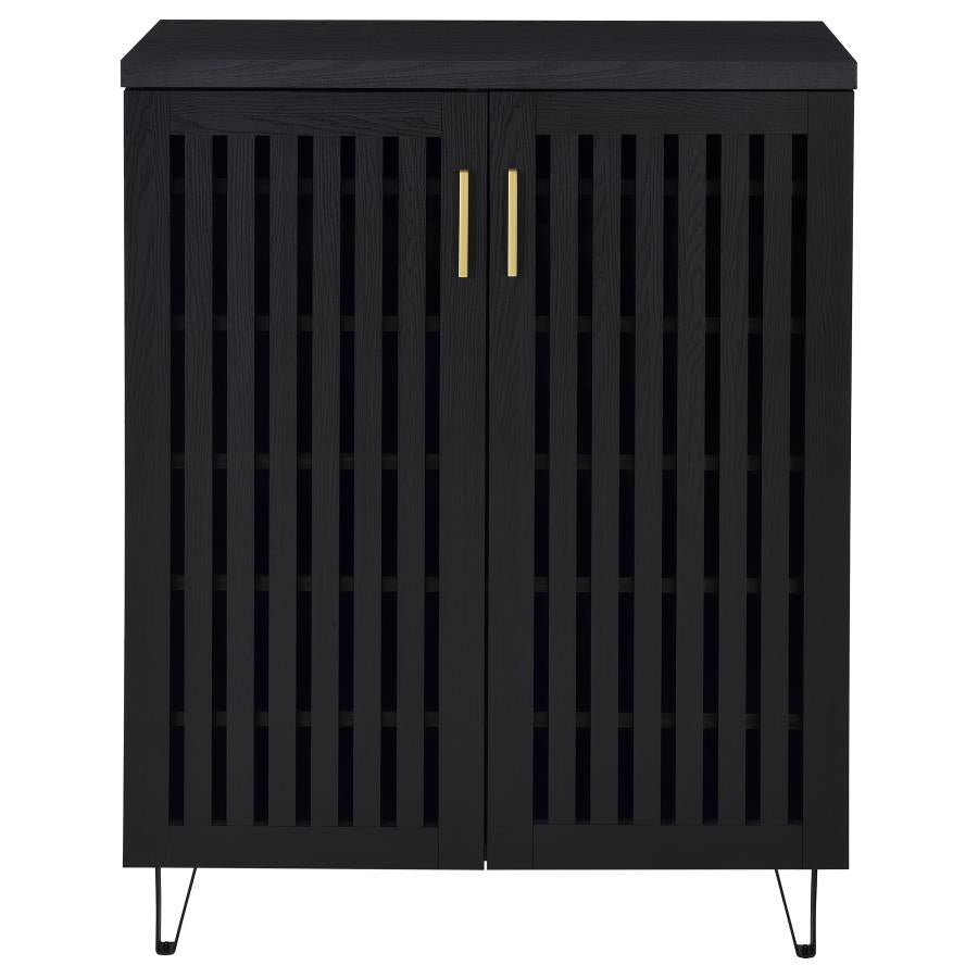 Brixton 2-door Entryway Shoe Storage Cabinets Black-zoom-4
