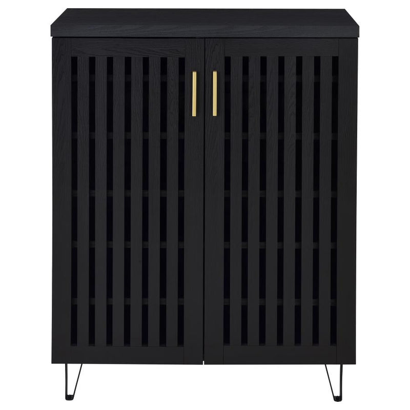 Brixton 2-door Entryway Shoe Storage Cabinets Black-zoom-