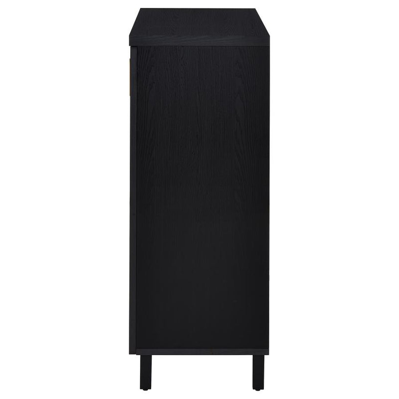 Brixton 2-door Entryway Shoe Storage Cabinets Black-zoom-