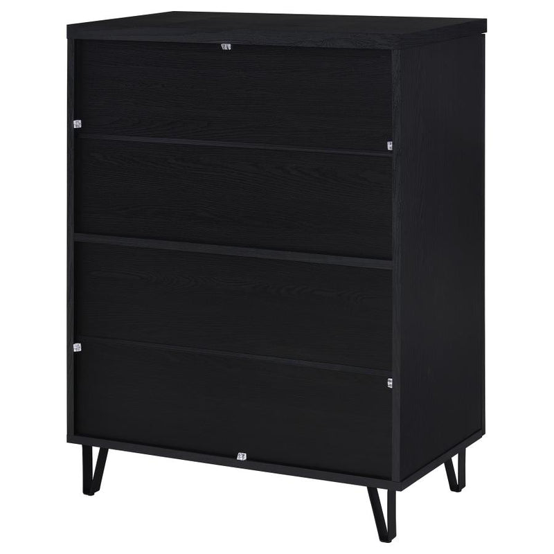 Brixton 2-door Entryway Shoe Storage Cabinets Black-zoom-