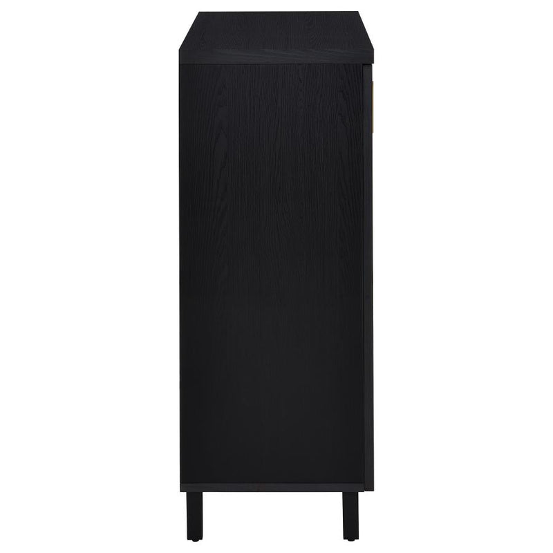 Brixton 2-door Entryway Shoe Storage Cabinets Black-zoom-