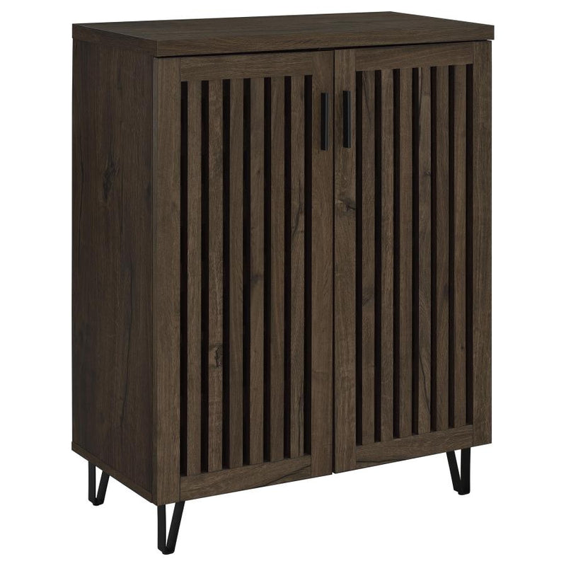 Brixton 2-door Entryway Shoe Storage Cabinets Smoked Oak-zoom-