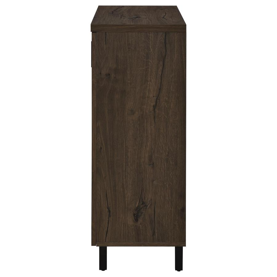Brixton 2-door Entryway Shoe Storage Cabinets Smoked Oak-6