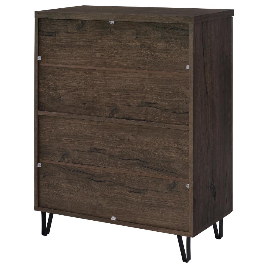 Brixton 2-door Entryway Shoe Storage Cabinets Smoked Oak-8