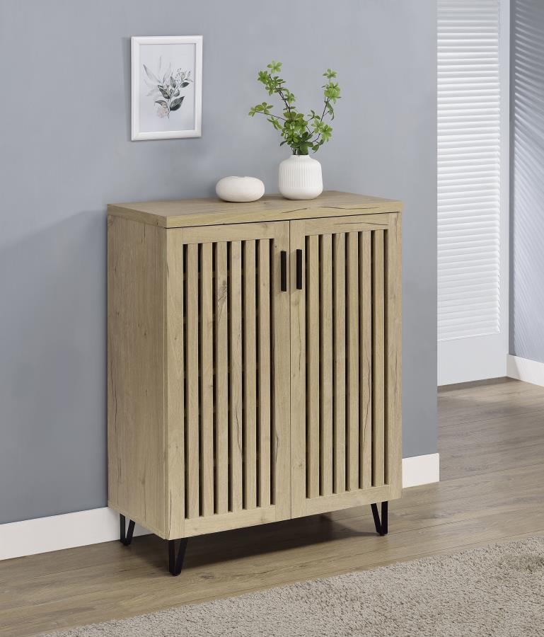 Brixton 2-door Entryway Shoe Storage Cabinets White Oak-zoom-2