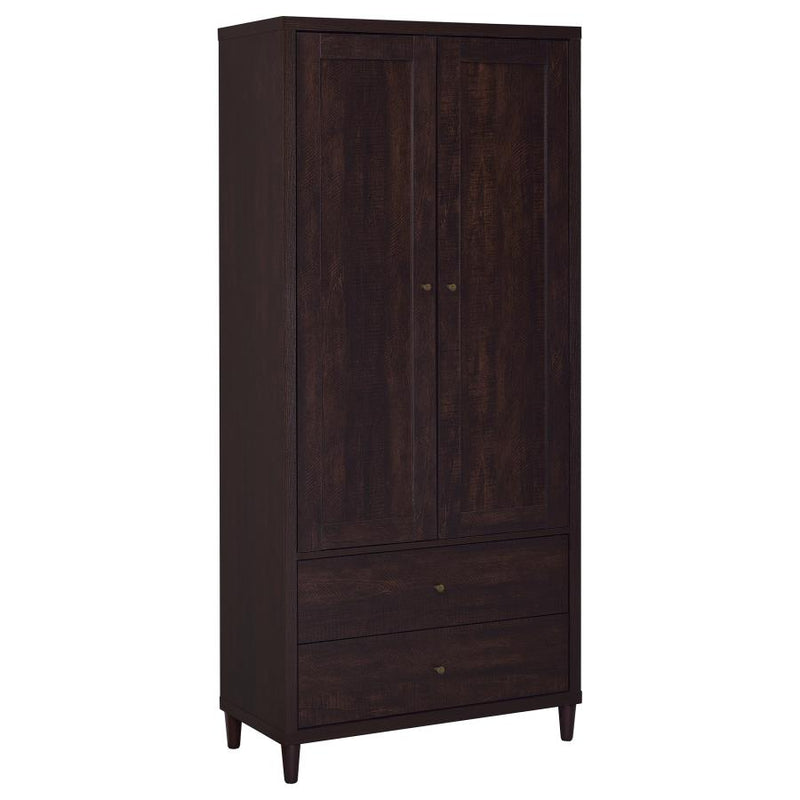 Wadeline 2-door Tall Accent Storage Cabinet Rustic Tobacco-zoom-
