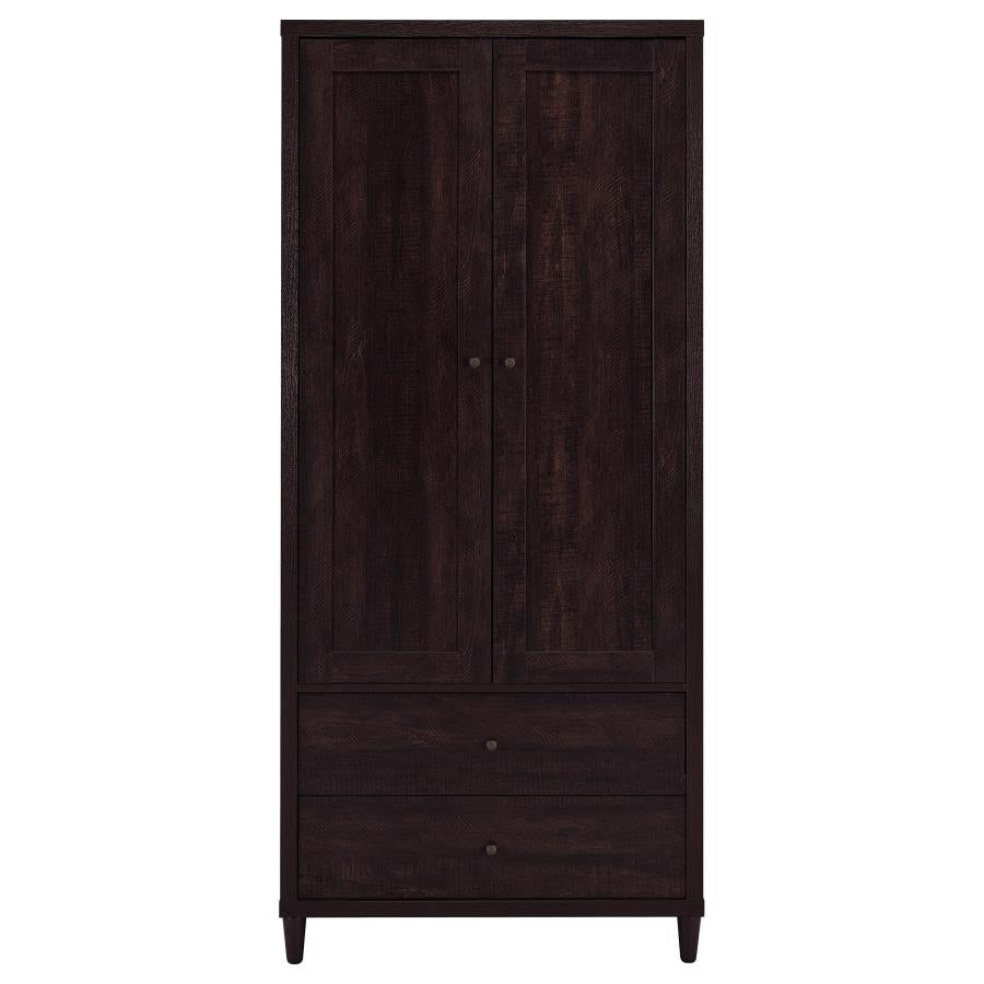Wadeline 2-door Tall Accent Storage Cabinet Rustic Tobacco-4