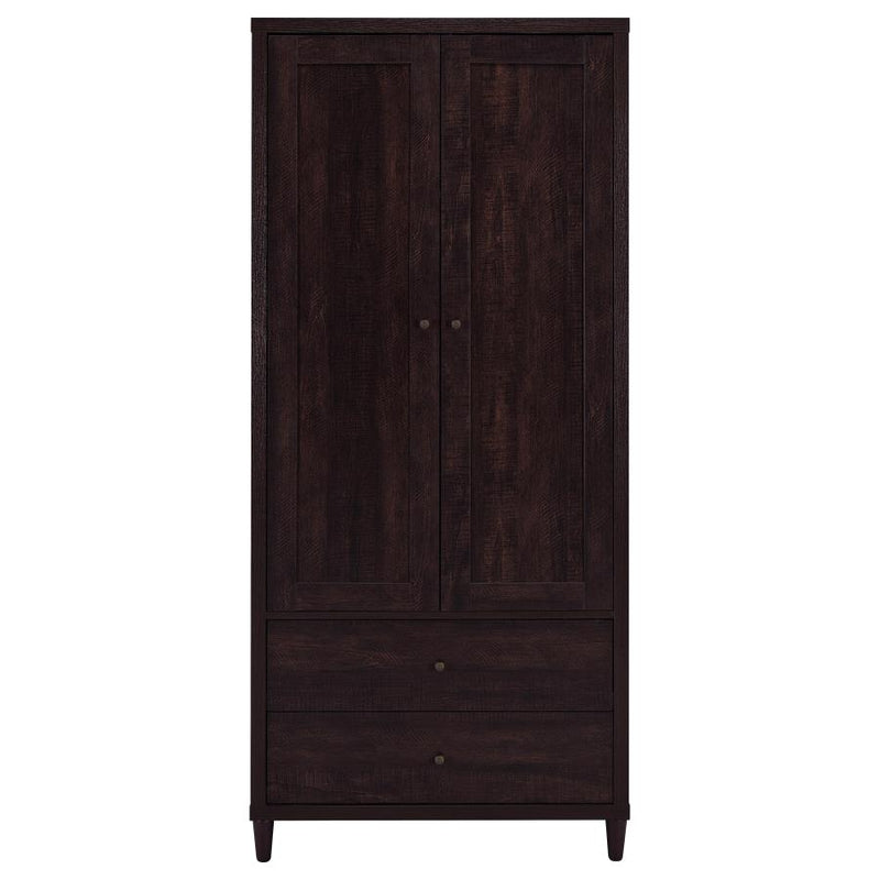 Wadeline 2-door Tall Accent Storage Cabinet Rustic Tobacco-zoom-