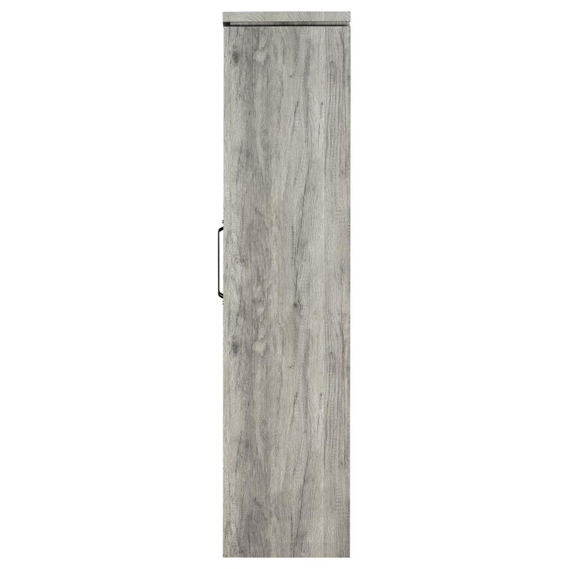 Alejo 2-door Engineered Wood Tall Cabinet Grey Driftwood-zoom-