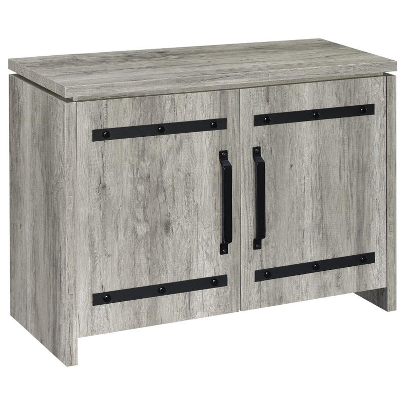 Enoch 2-door Engineered Wood Accent Cabinet Grey Driftwood-zoom-