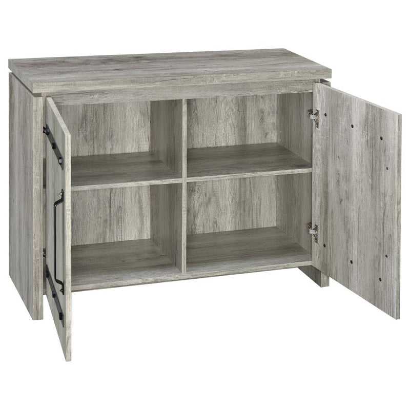 Enoch 2-door Engineered Wood Accent Cabinet Grey Driftwood-zoom-