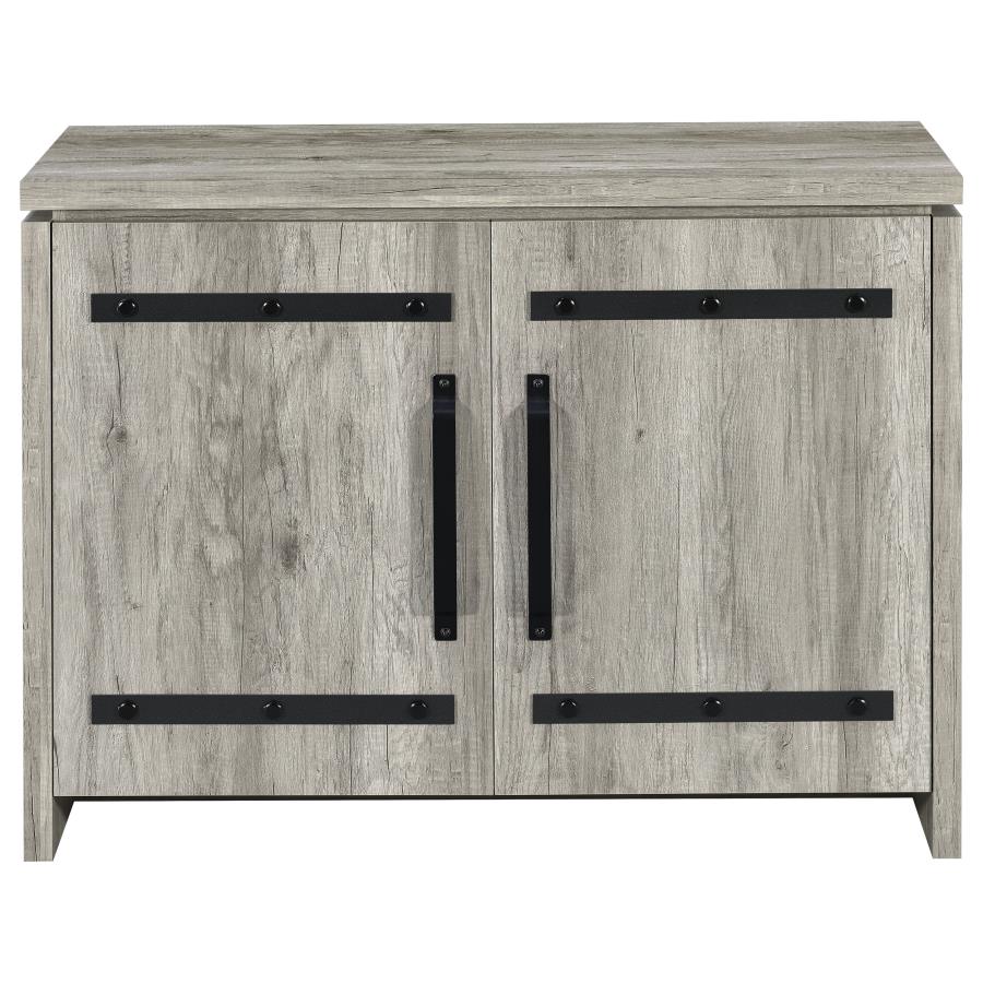 Enoch 2-door Engineered Wood Accent Cabinet Grey Driftwood-zoom-4