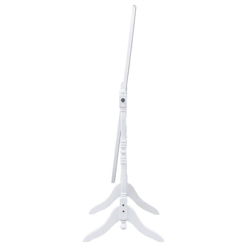 Foyet Wood Adjustable Full Length Cheval Mirror White-zoom-
