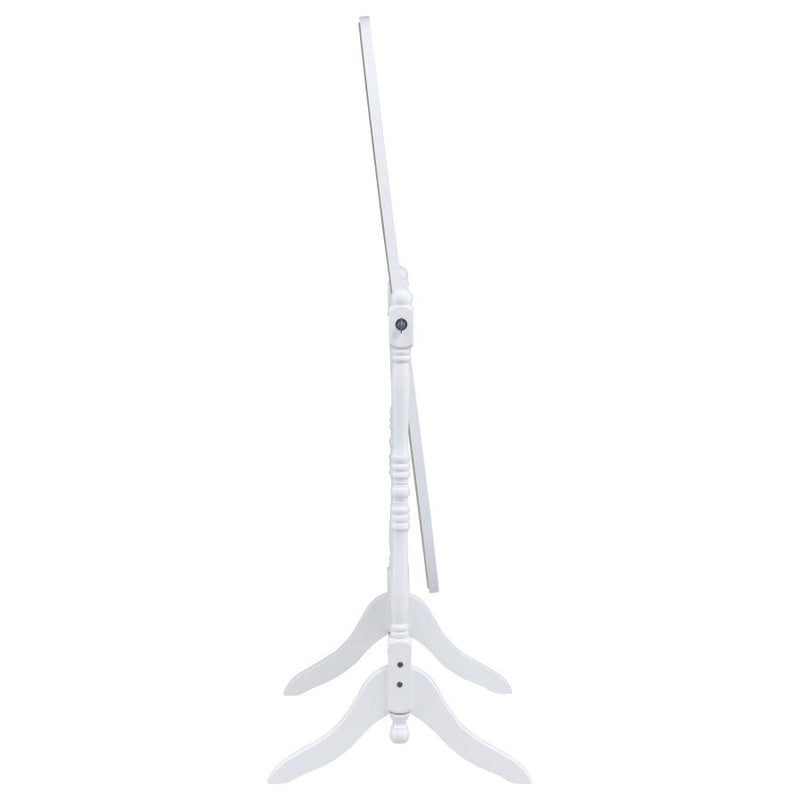 Foyet Wood Adjustable Full Length Cheval Mirror White-zoom-