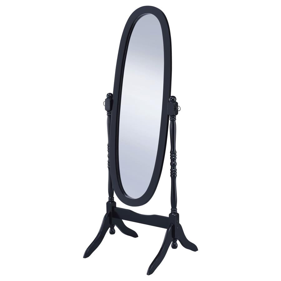 Foyet Wood Adjustable Full Length Cheval Mirror Black-4