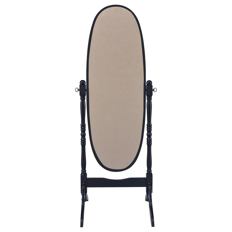 Foyet Wood Adjustable Full Length Cheval Mirror Black-6