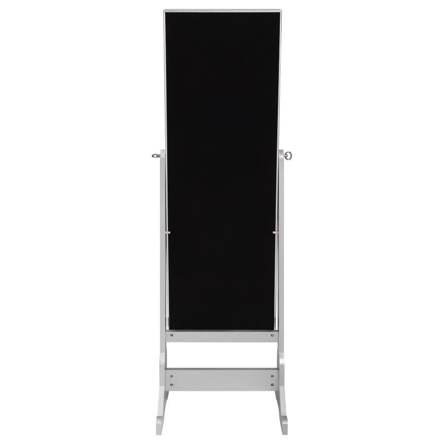Moore Cheval Mirror with Jewelry Storage Silver-zoom-10