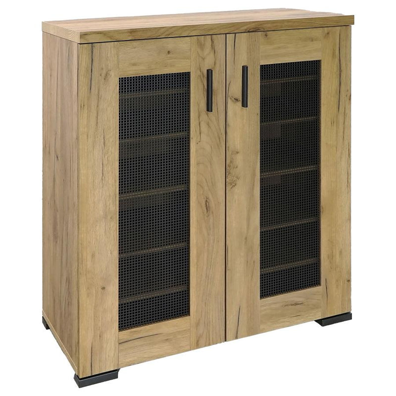 Bristol 6-shelf Engineered Wood Shoe Cabinet Golden Oak-zoom-