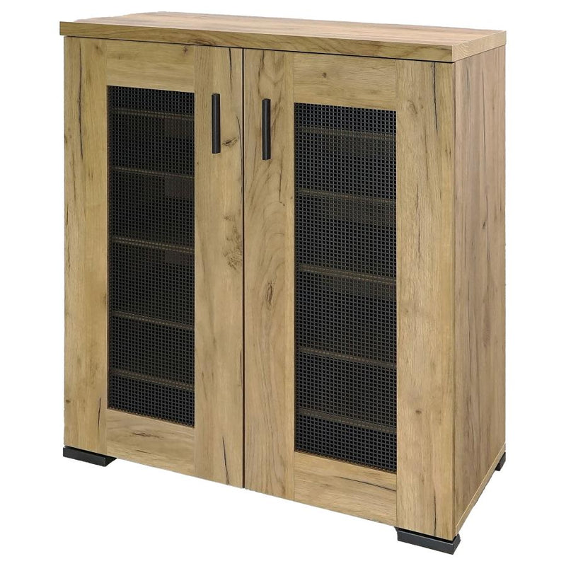 Bristol 6-shelf Engineered Wood Shoe Cabinet Golden Oak-zoom-