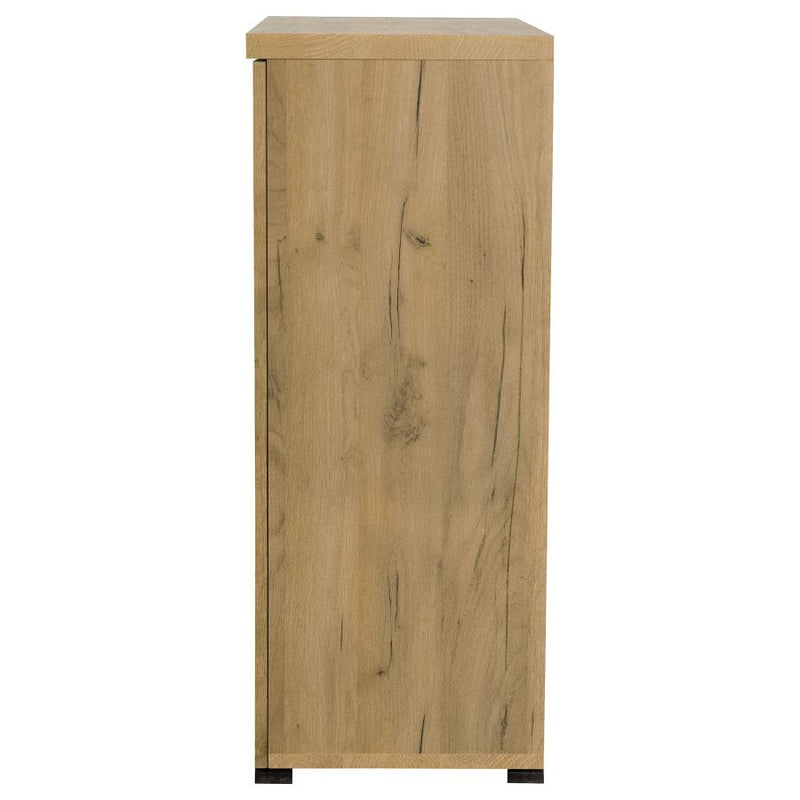 Bristol 6-shelf Engineered Wood Shoe Cabinet Golden Oak-zoom-