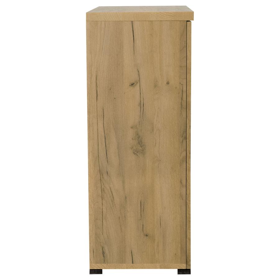 Bristol 6-shelf Engineered Wood Shoe Cabinet Golden Oak-zoom-8