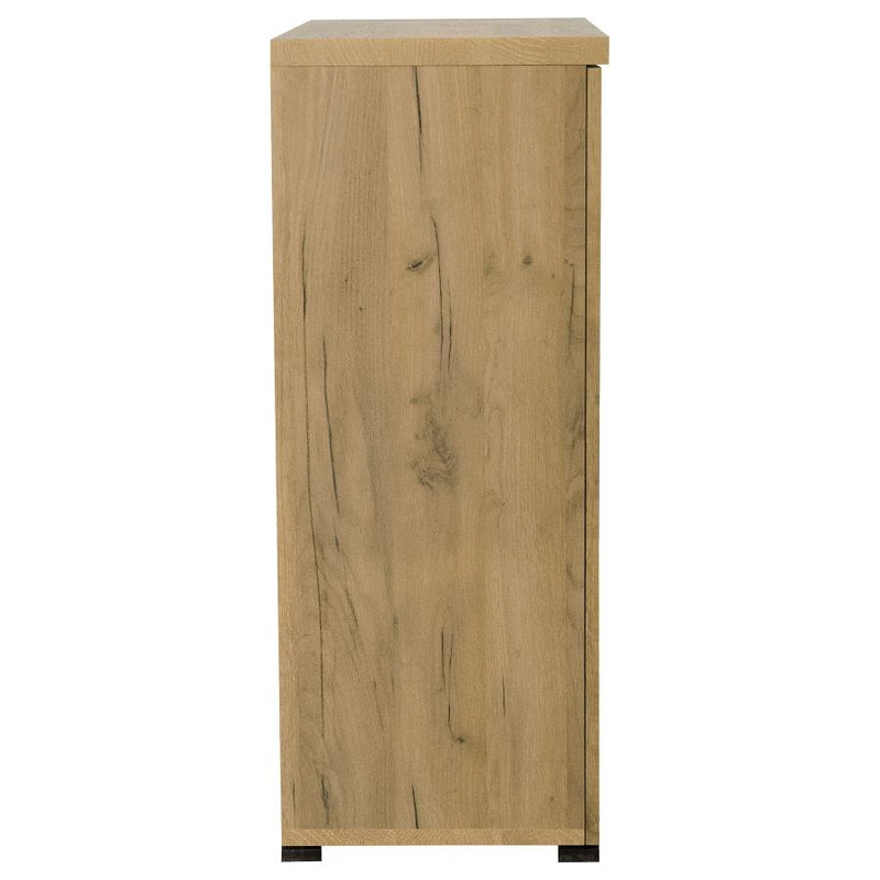 Bristol 6-shelf Engineered Wood Shoe Cabinet Golden Oak-zoom-