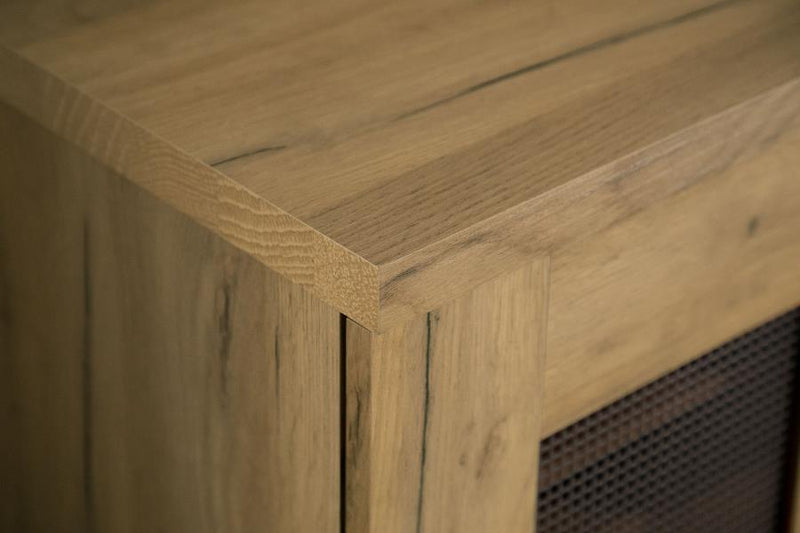 Bristol 6-shelf Engineered Wood Shoe Cabinet Golden Oak-zoom-