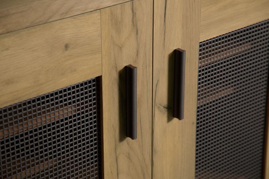 Bristol 6-shelf Engineered Wood Shoe Cabinet Golden Oak-14