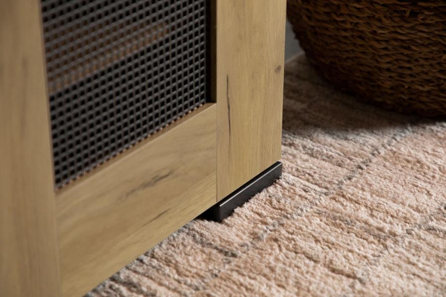 Bristol 6-shelf Engineered Wood Shoe Cabinet Golden Oak-zoom-15