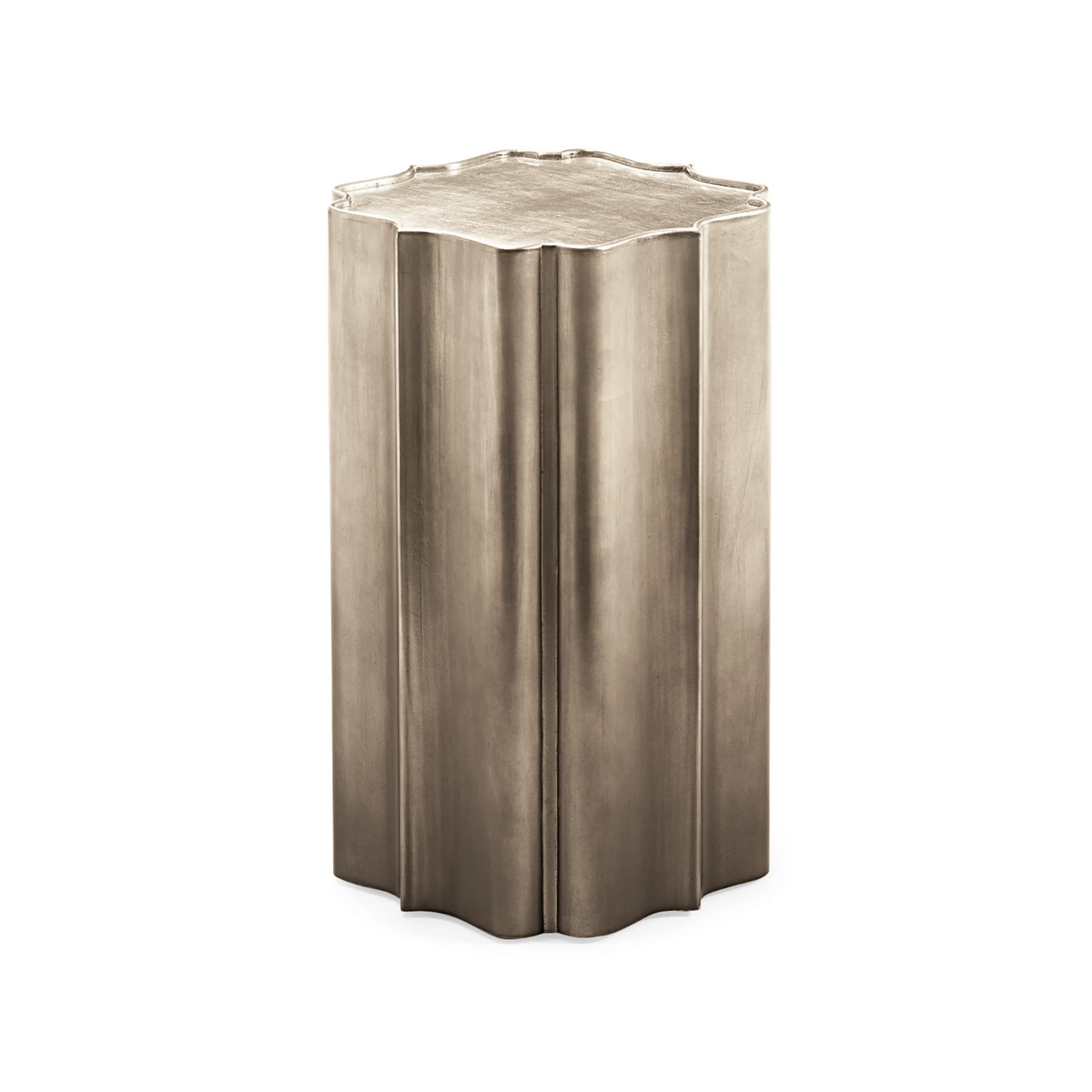 Caracole Gold Is Up Side Table – front view – Lusso Furniture Miami